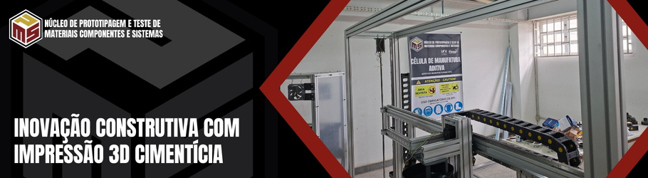 Célula de manufatura aditiva em concreto e argamassa (impressão 3D)